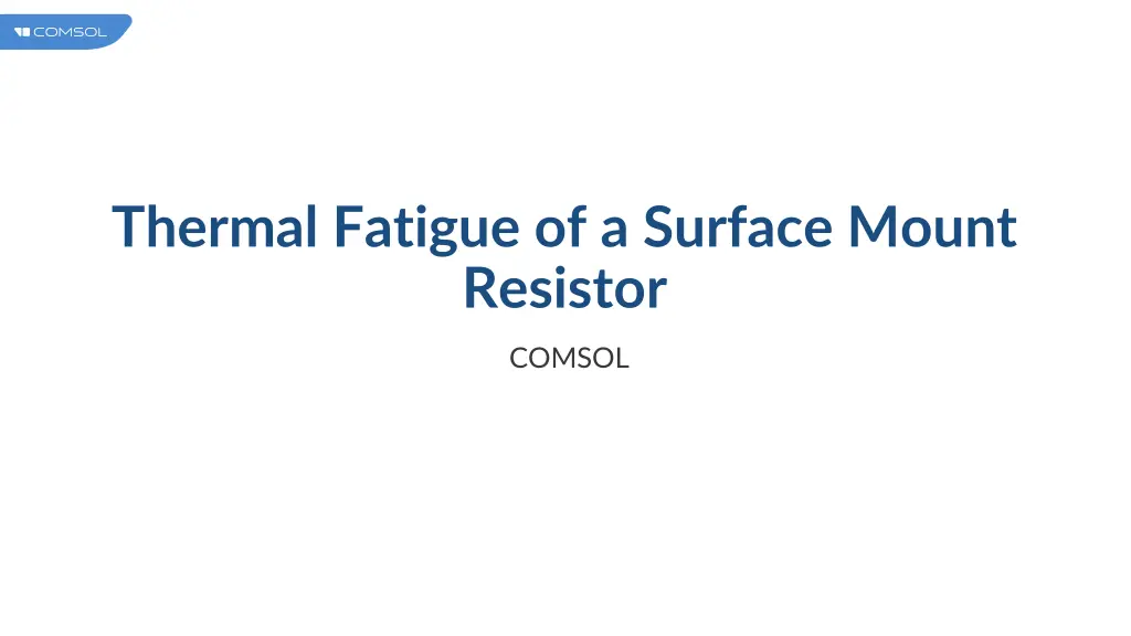 thermal fatigue of a surface mount resistor n.w