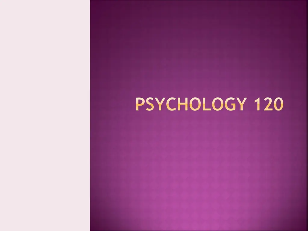 psychology 120 n.w