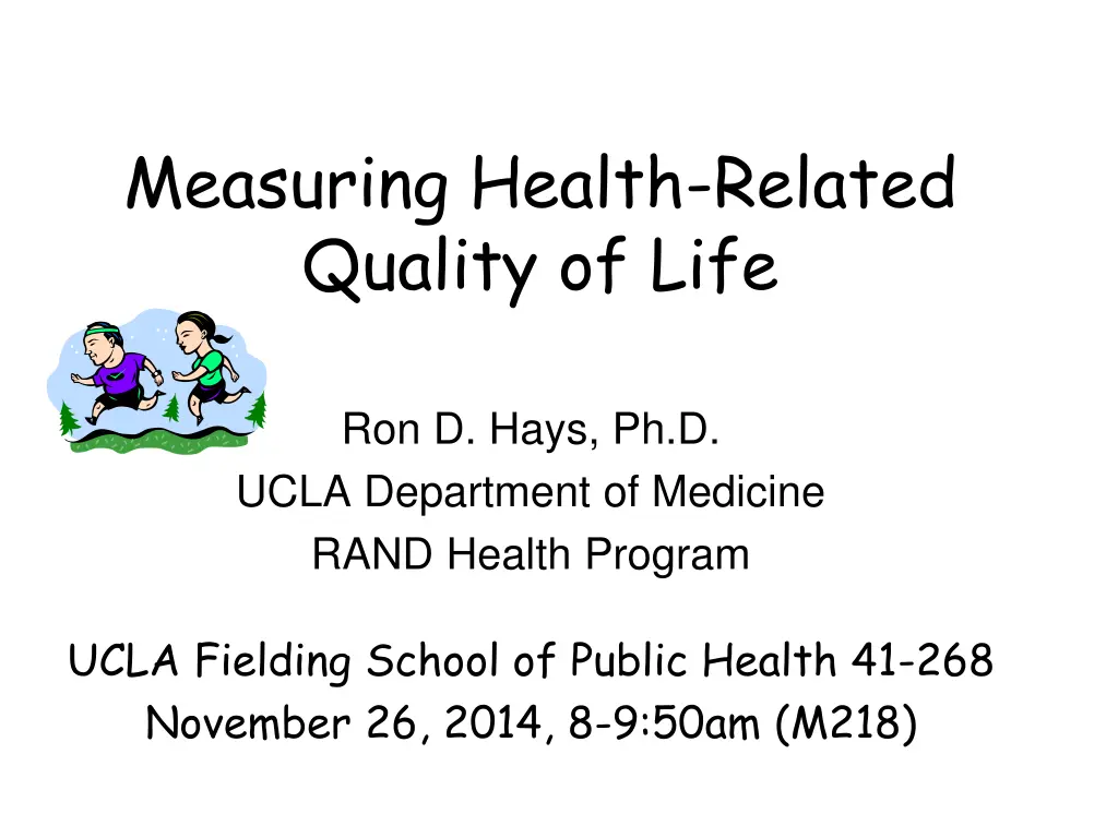 measuring health related quality of life n.w