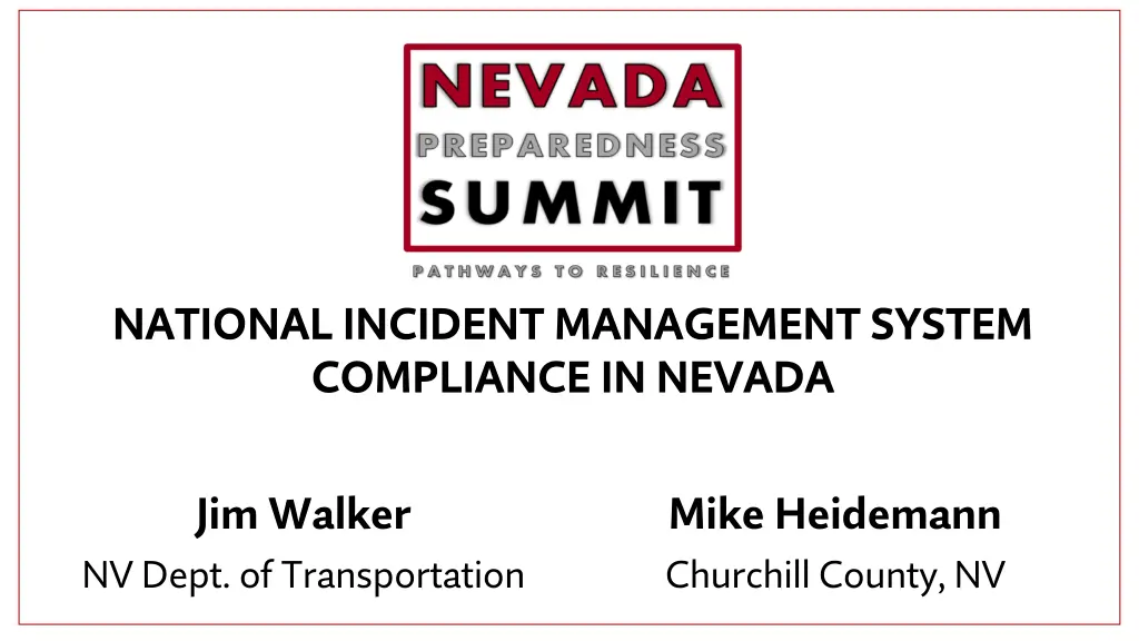 national incident management system compliance n.w