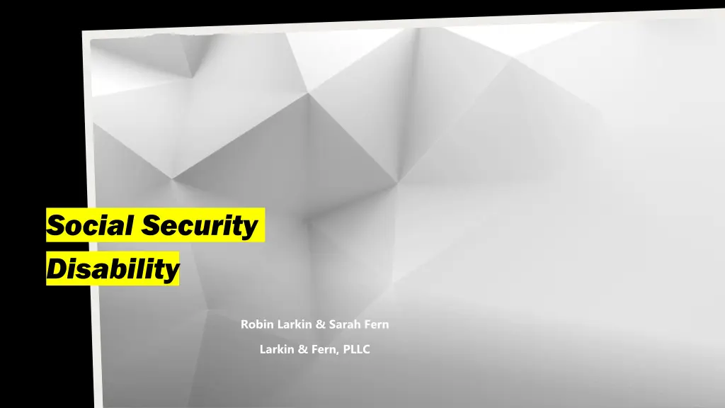 social security disability n.w