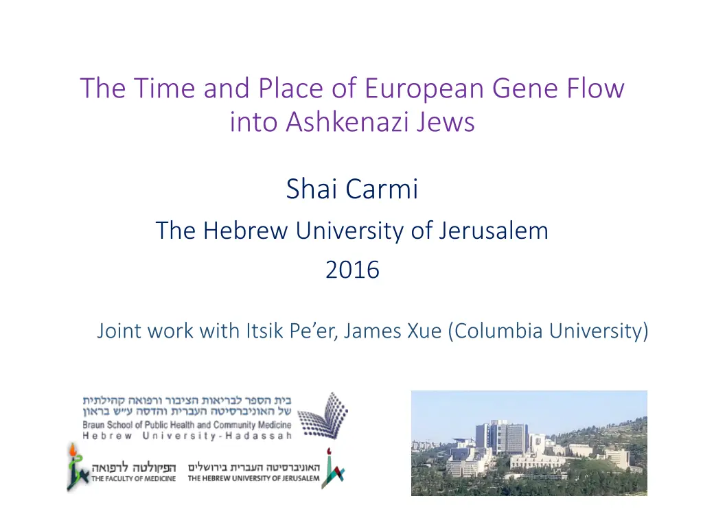 the time and place of european gene flow into n.w