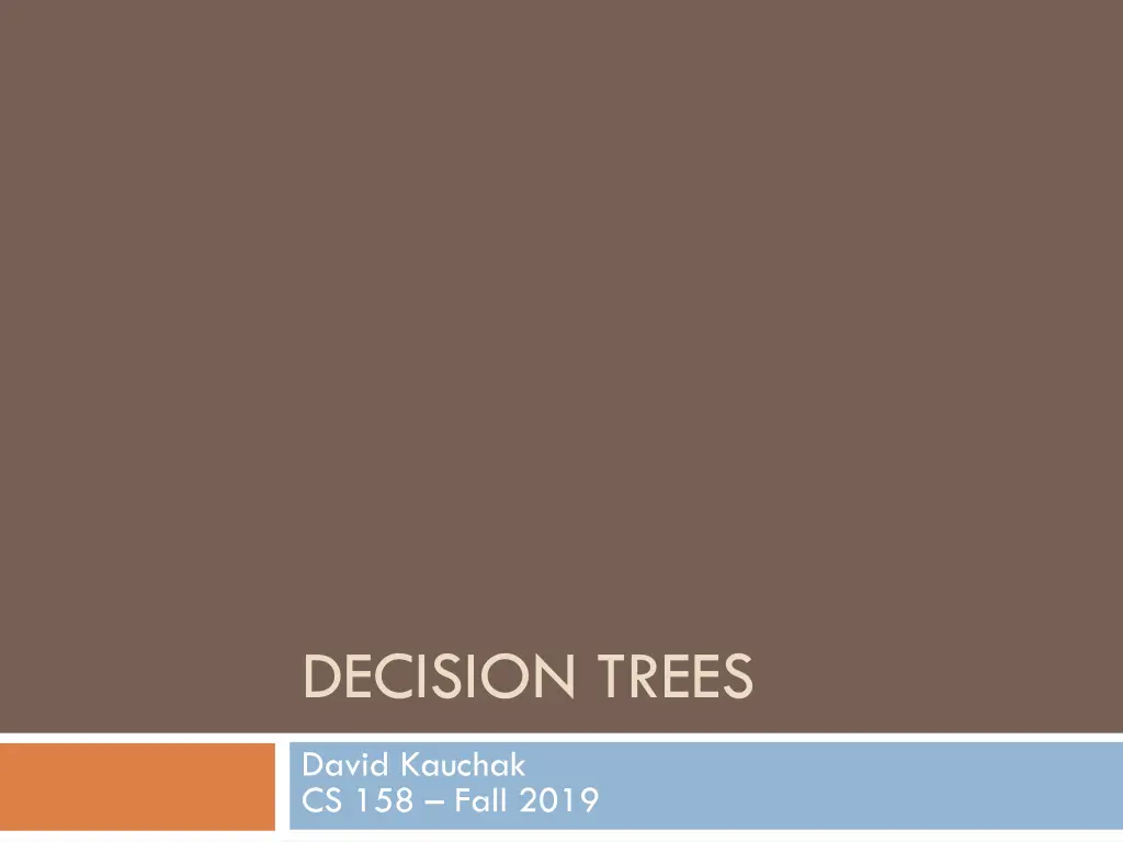 decision trees n.w