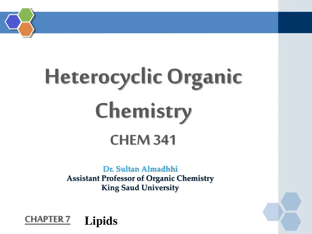 heterocyclic organic chemistry chem 341 n.w