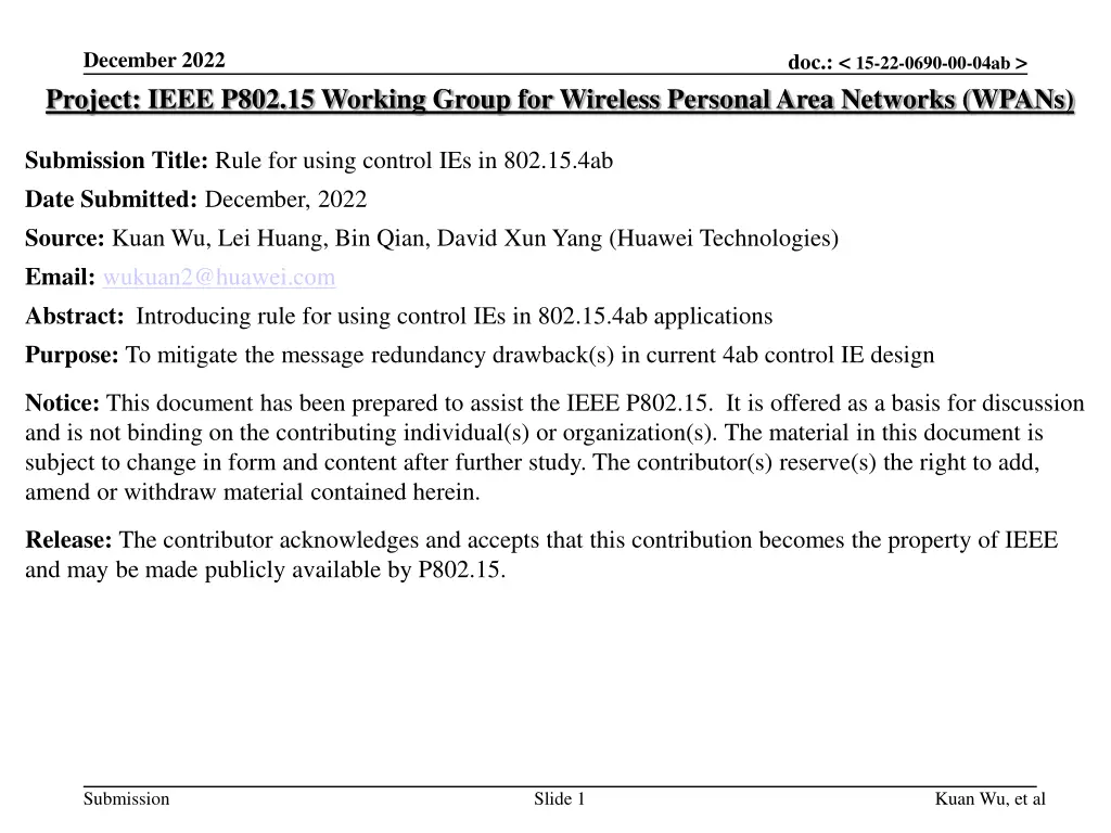 december 2022 project ieee p802 15 working group n.w