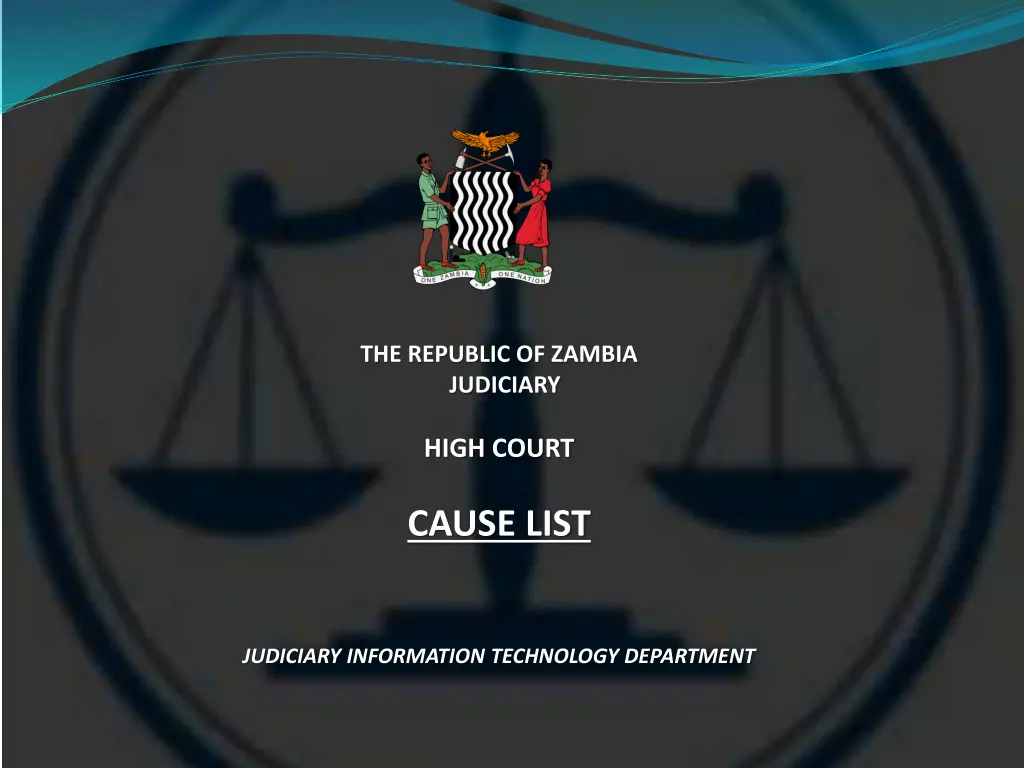 the republic of zambia judiciary n.w