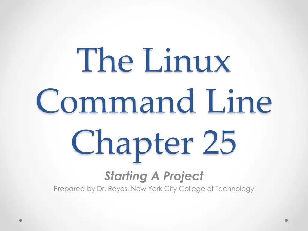 the linux command line chapter 25 starting n.w