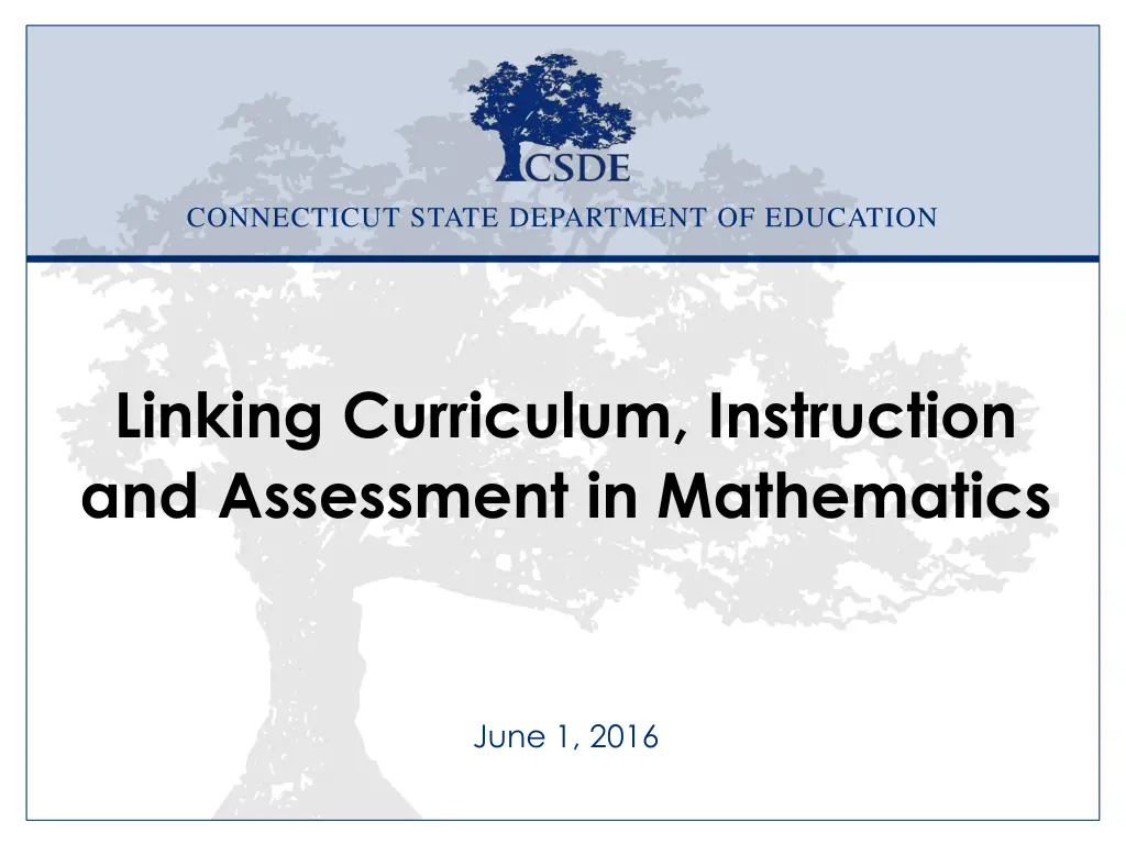 connecticut state department of education n.w