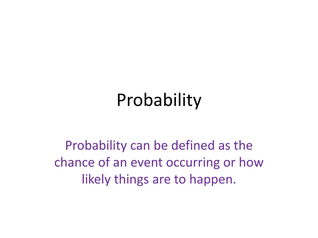 probability n.w