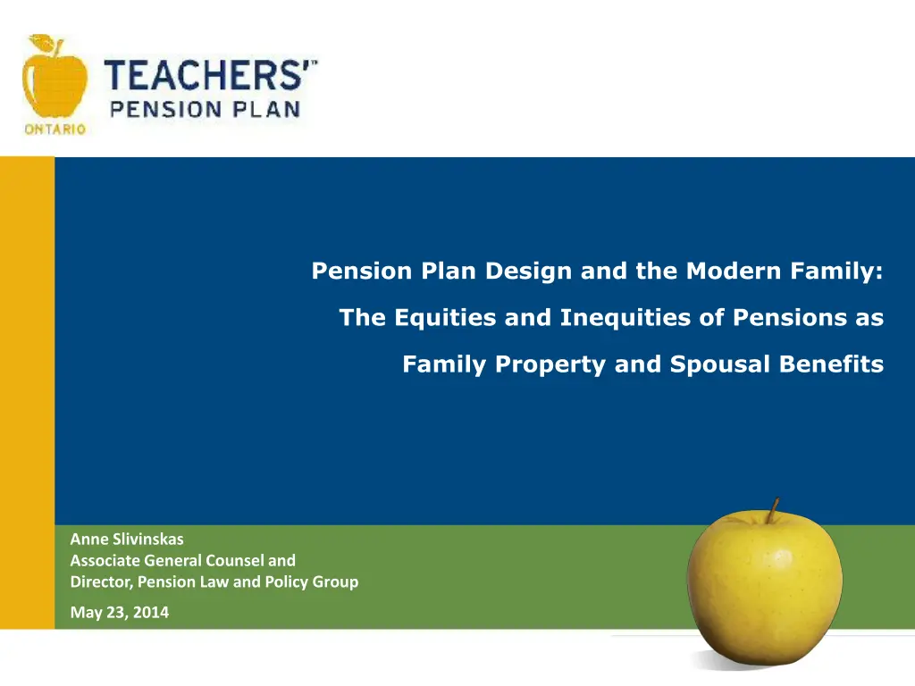 pension plan design and the modern family n.w