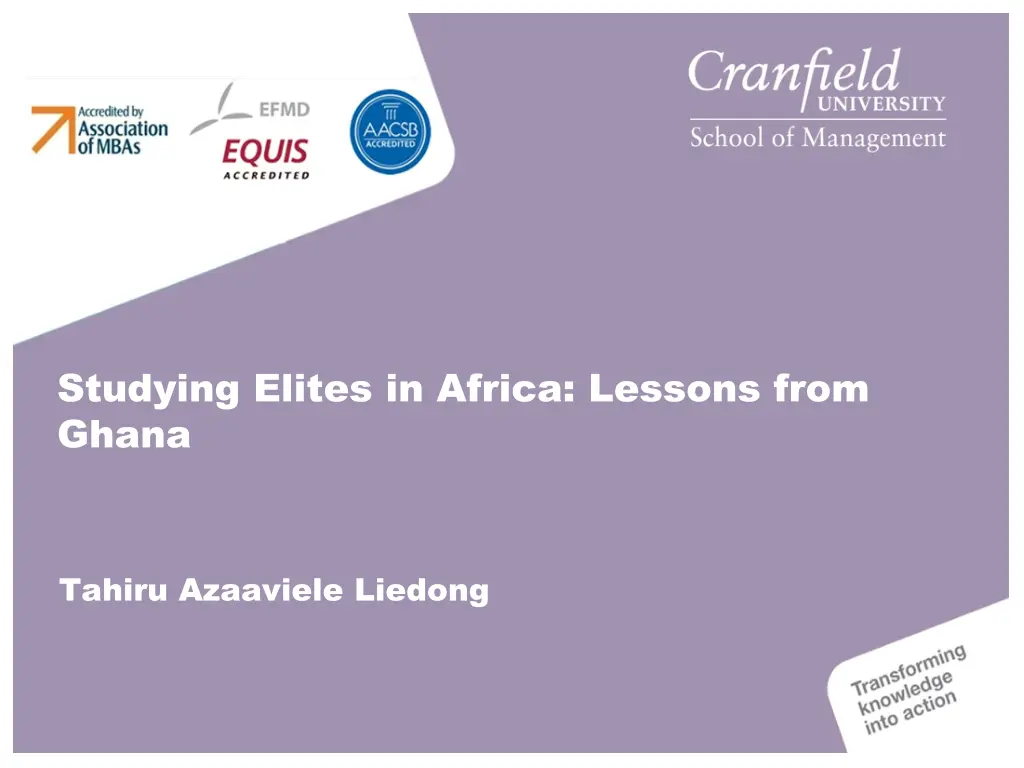 studying elites in africa lessons from ghana n.w