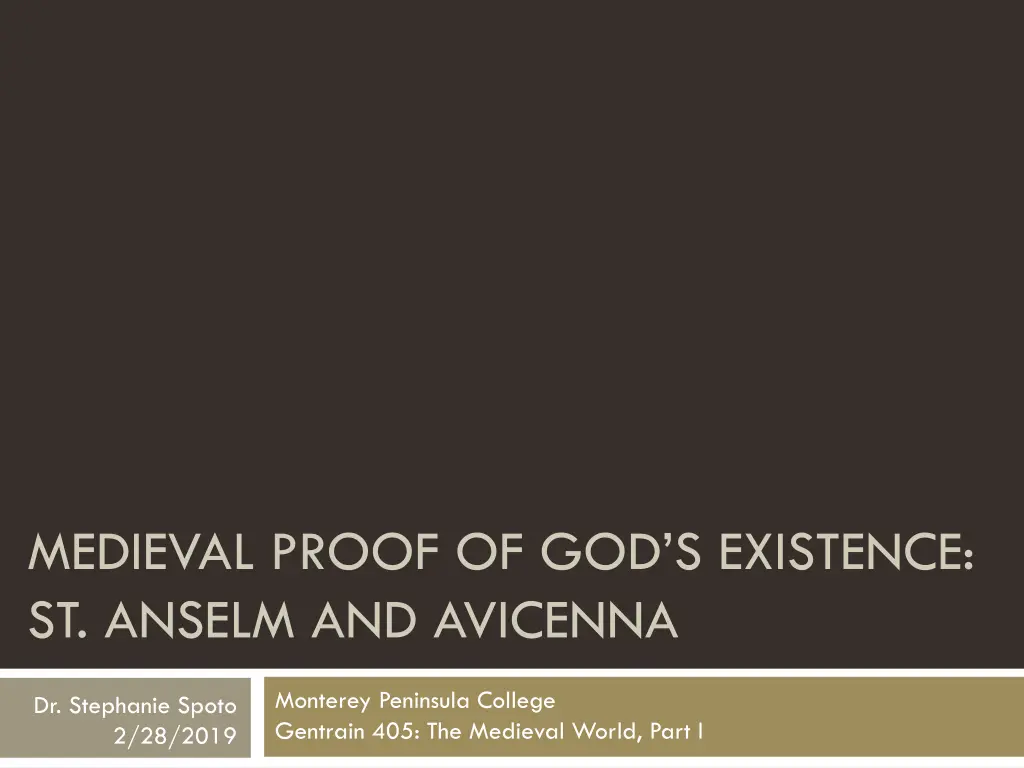 medieval proof of god s existence st anselm n.w