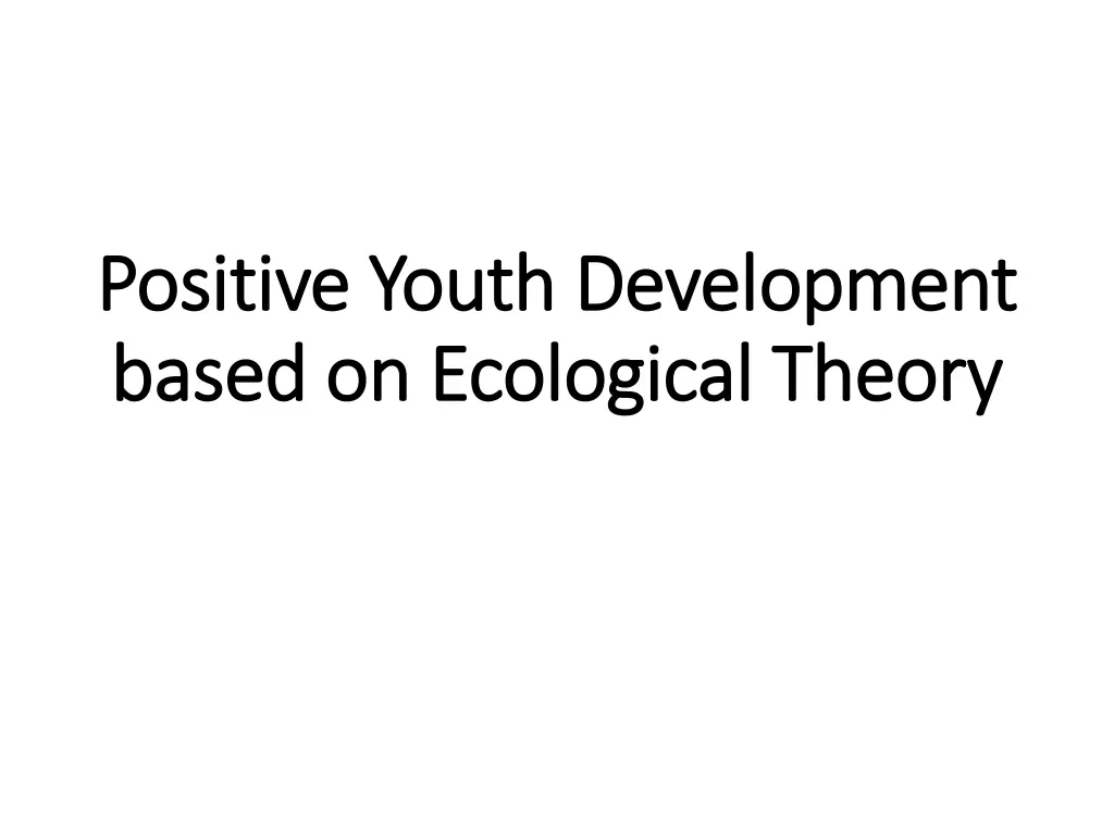 positive youth development positive youth n.w