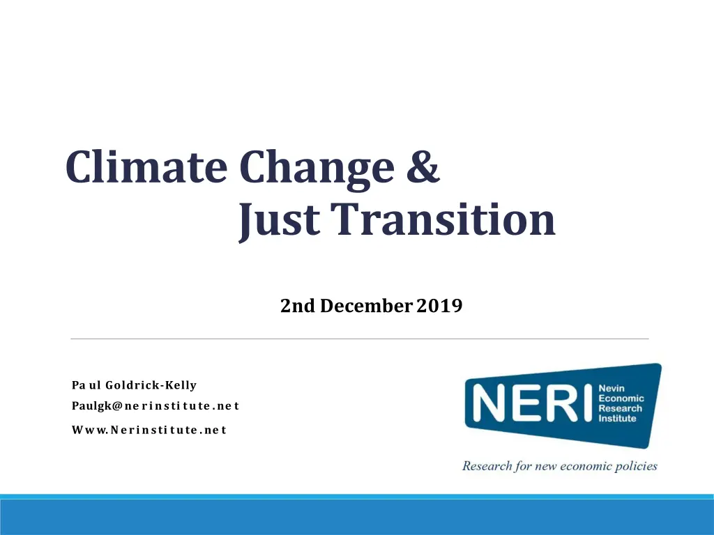 climate change just transition n.w