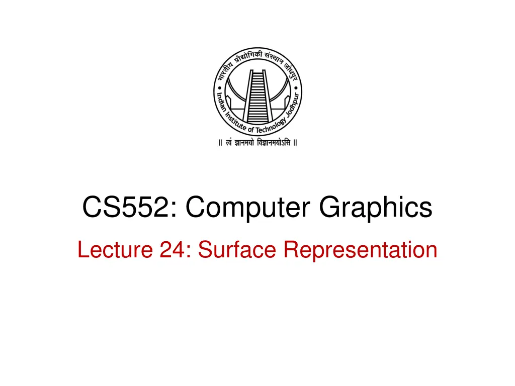 cs552 computer graphics n.w