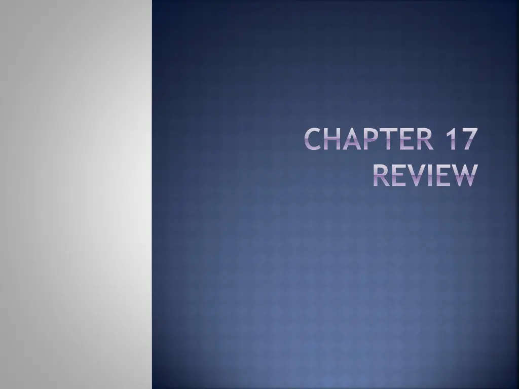 chapter 17 review n.w