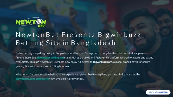 NewtonBet Provides Bigwinbuzz Betting Site in Bangladesh