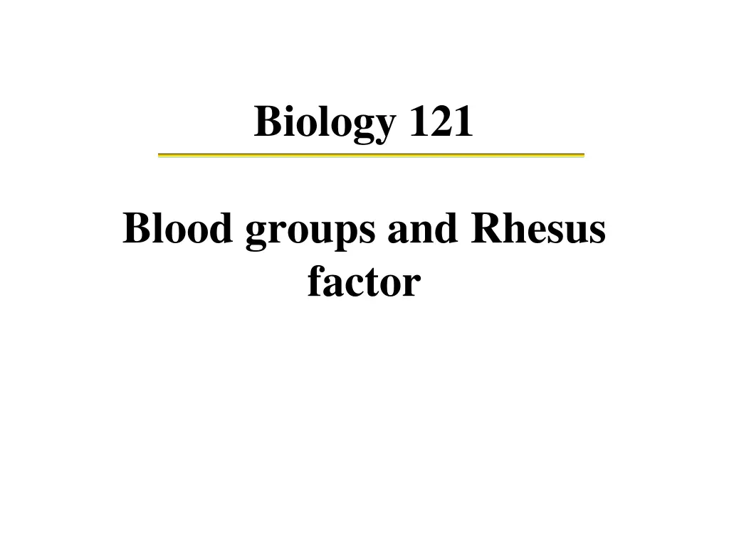 biology 121 n.w