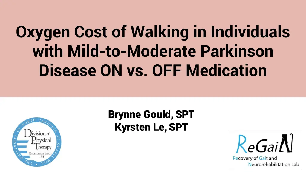 oxygen cost of walking in individuals with mild n.w