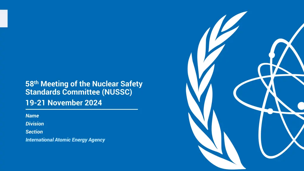 58 th meeting of the nuclear safety standards n.w