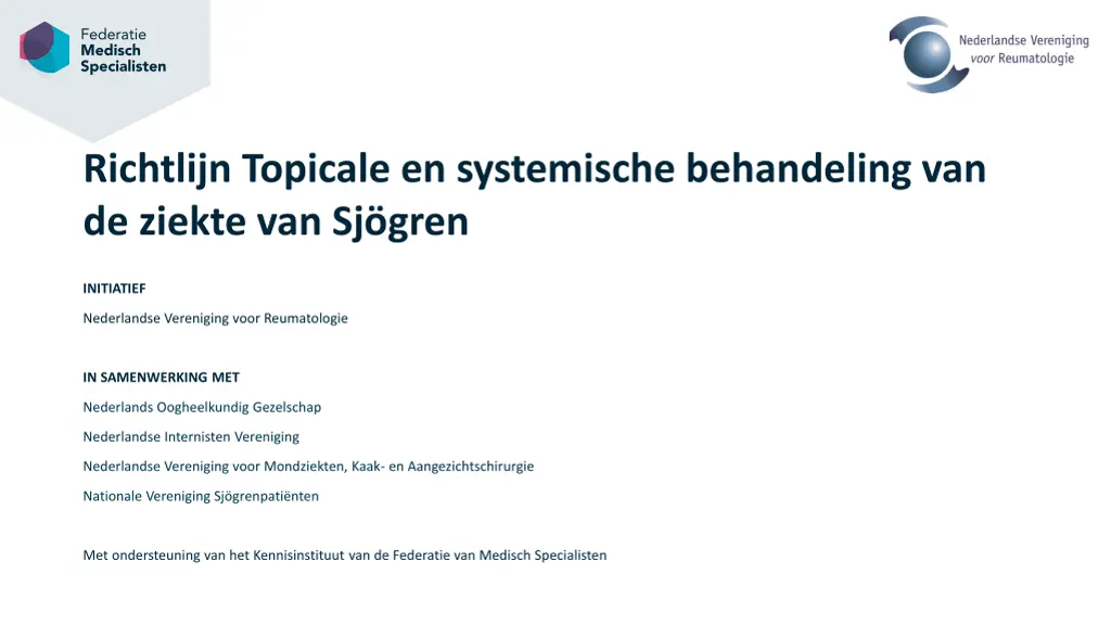 richtlijn topicale en systemische behandeling n.w