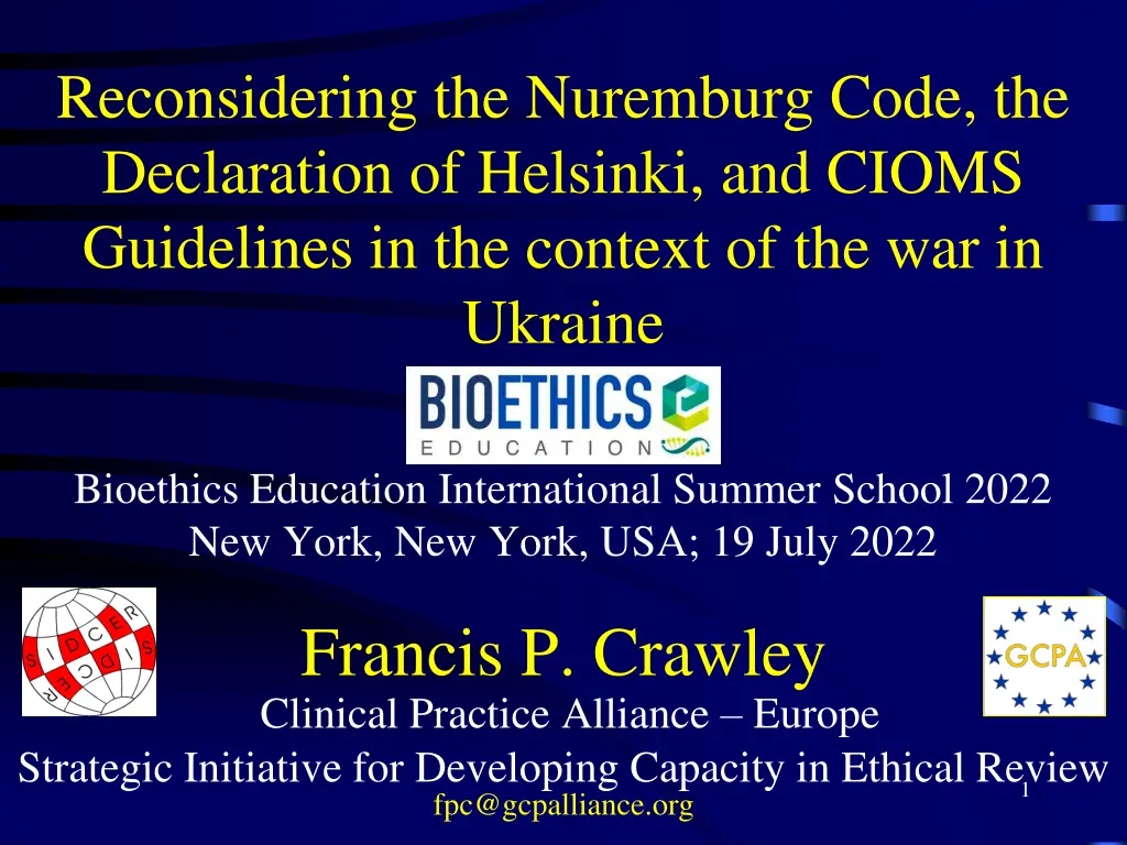 reconsidering the nuremburg code the declaration n.w
