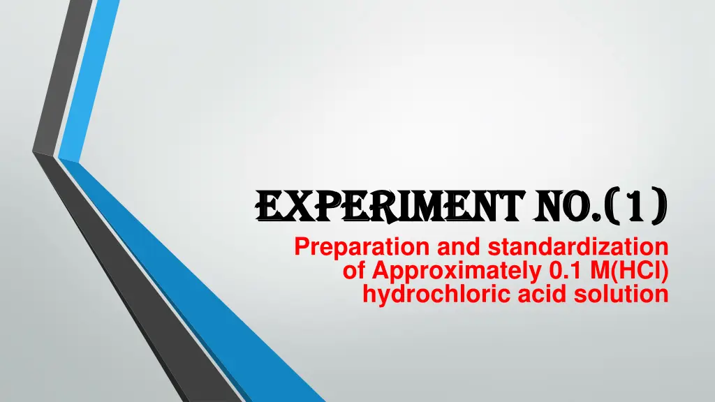 experiment no 1 experiment no 1 preparation n.w