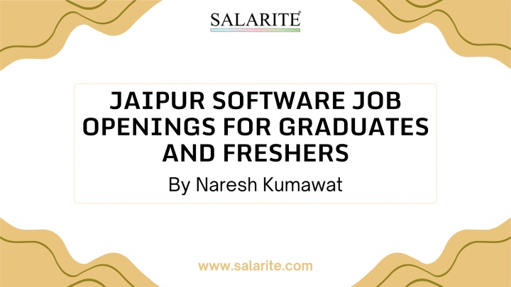 Jaipur Software Job Openings for Graduates and Freshers