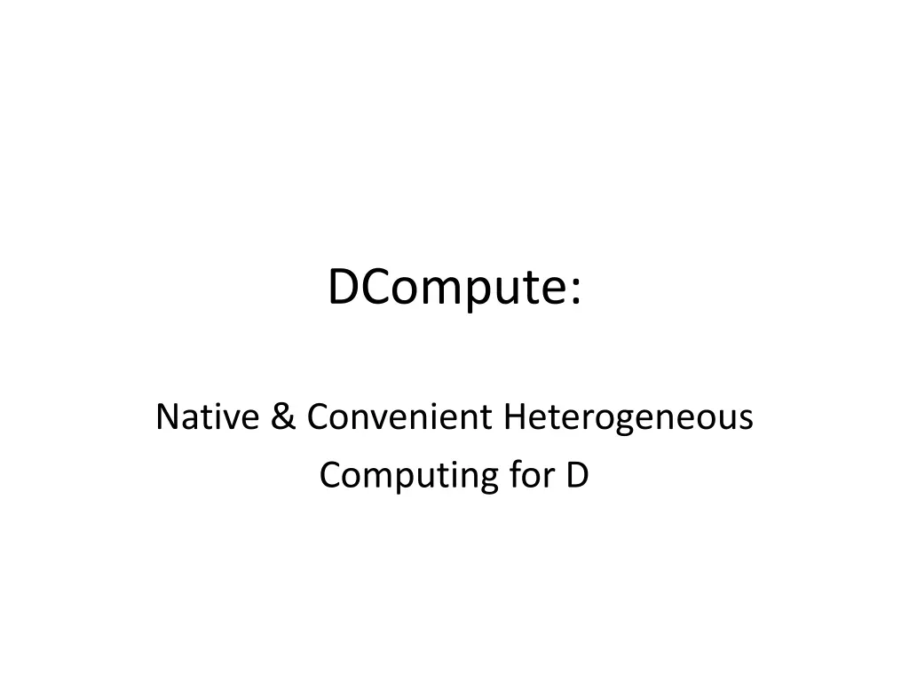 dcompute n.w
