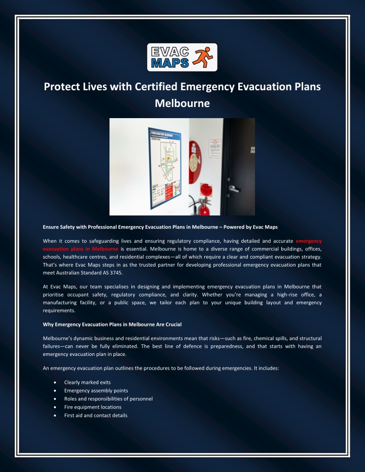 protect lives with certified emergency evacuation n.w