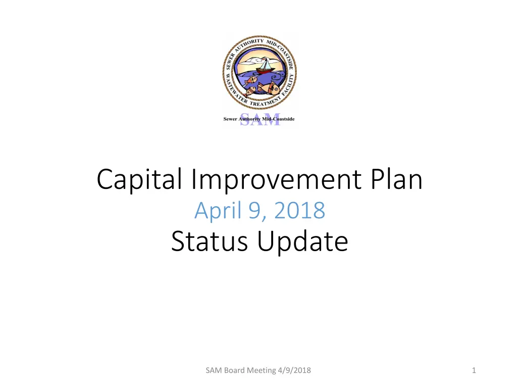 capital improvement plan april 9 2018 status n.w