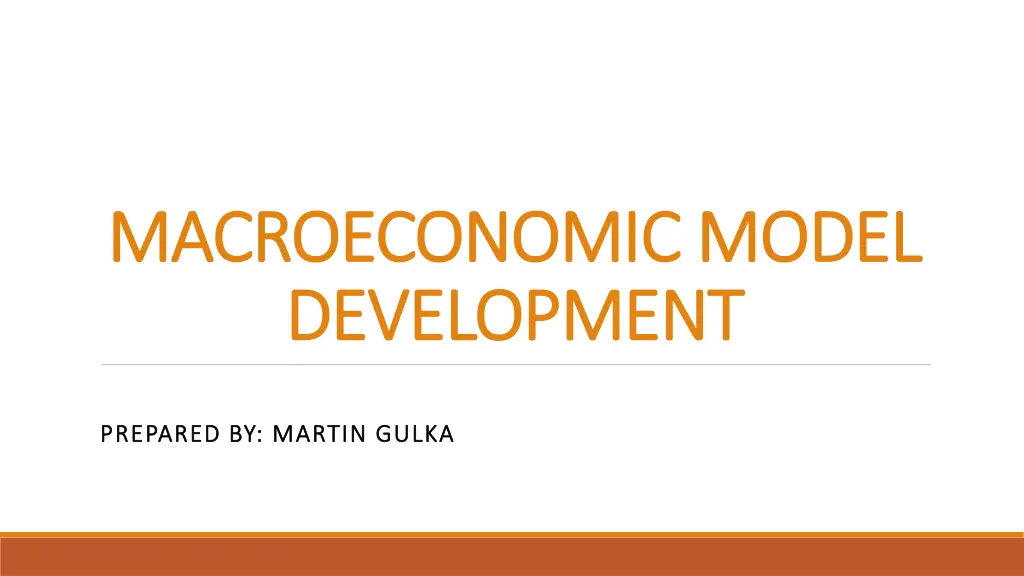 macroeconomic model macroeconomic model n.w