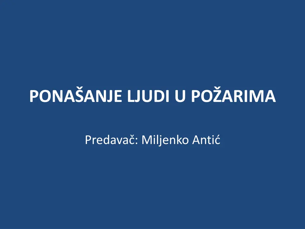pona anje ljudi u po arima n.w