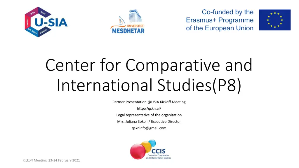 center for comparative and international studies n.w