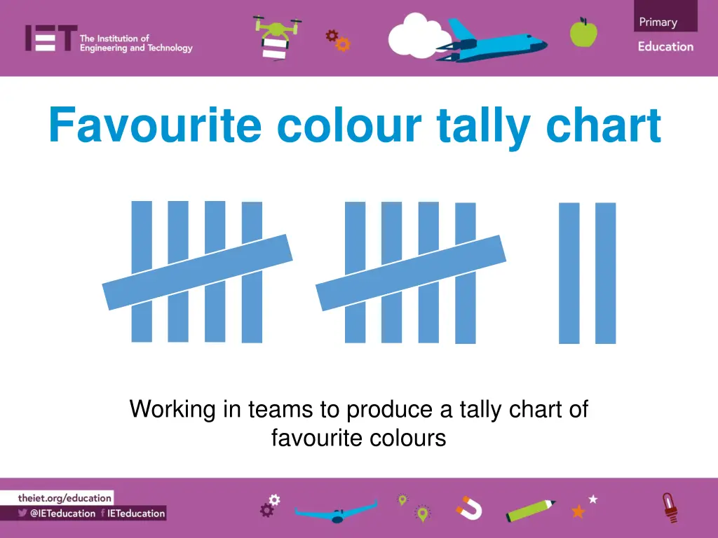 favourite colour tally chart n.w