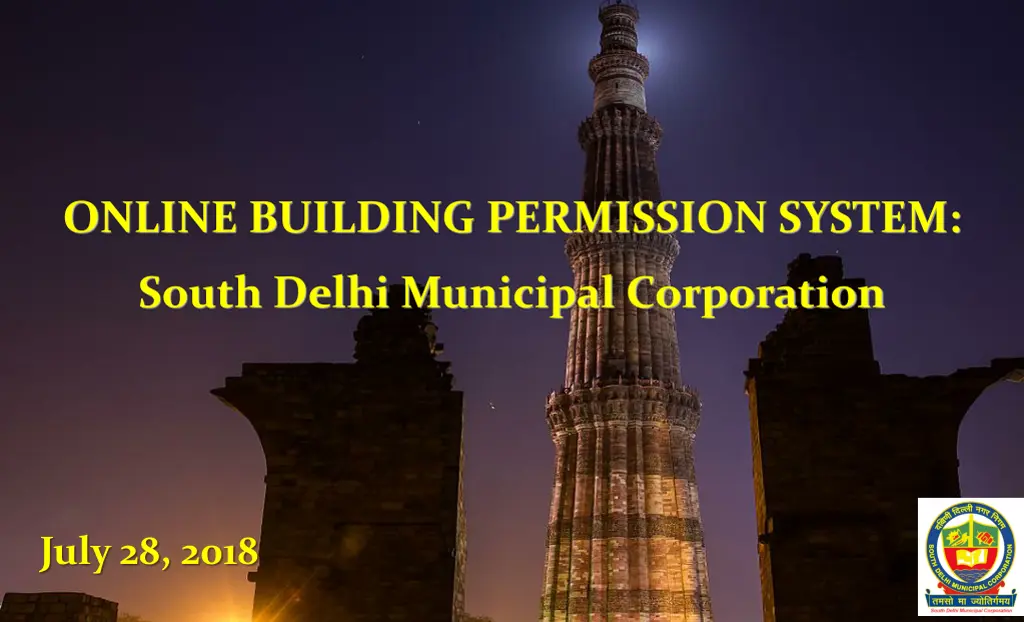 online building permission system n.w