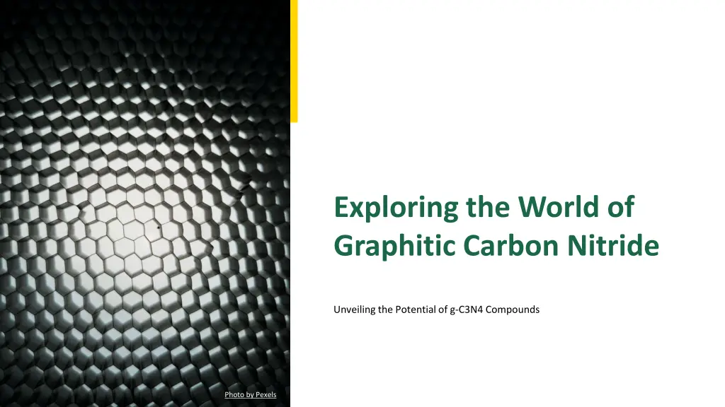 exploring the world of graphitic carbon nitride n.w