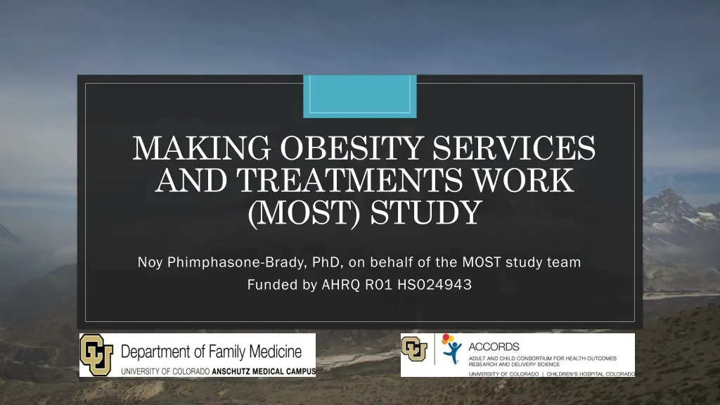 making obesity services and treatments work most n.w