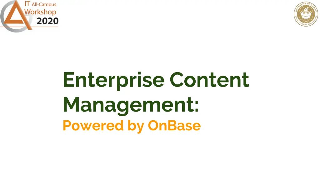enterprise content management powered by onbase n.w