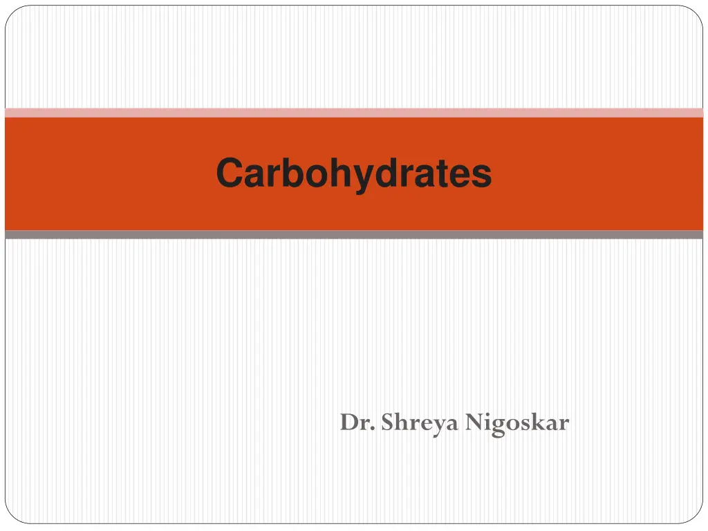 carbohydrates n.w