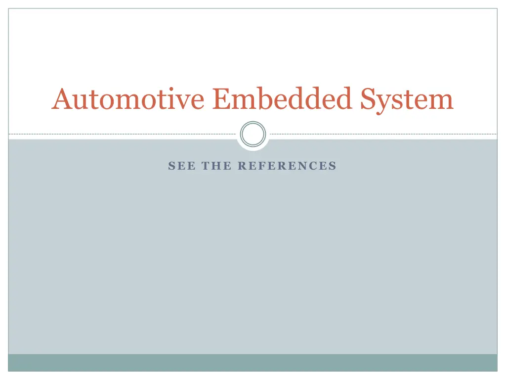 automotive embedded system n.w