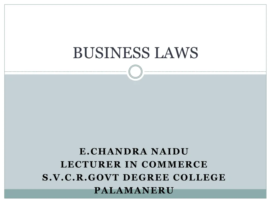 business laws n.w