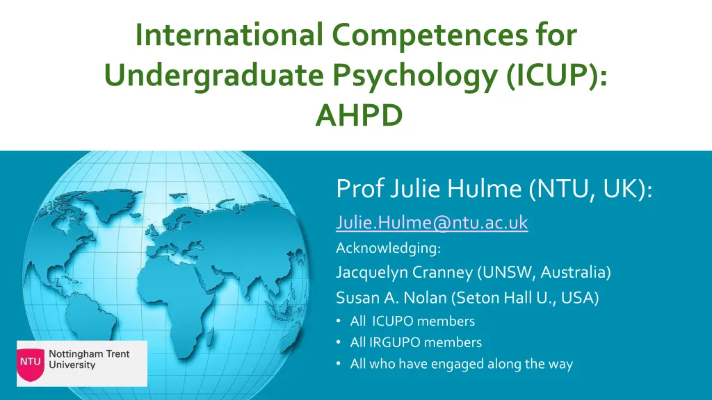 international competences for undergraduate n.w