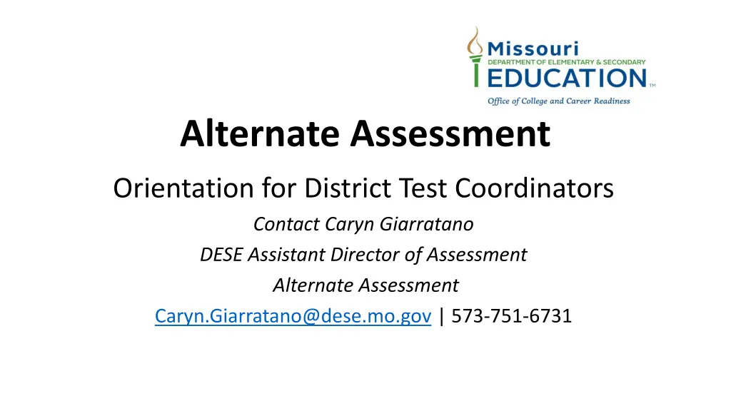 alternate assessment n.w