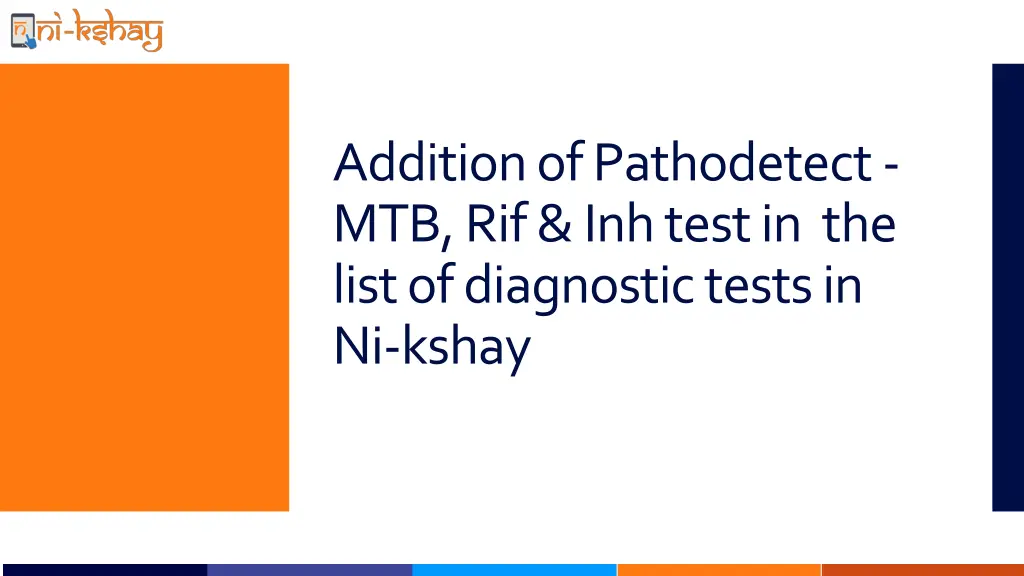 addition of pathodetect mtb rif inhtest n.w