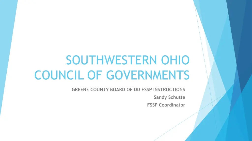 southwestern ohio council of governments n.w