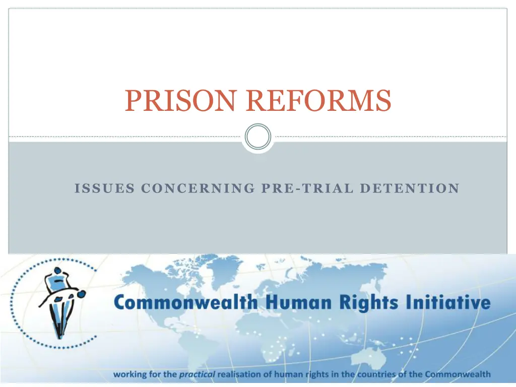 prison reforms n.w