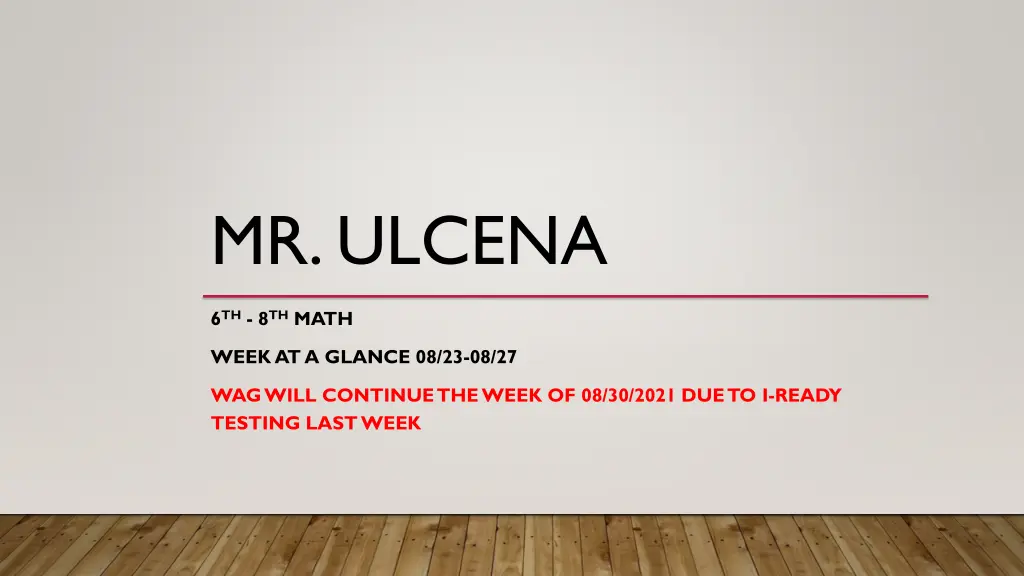 mr ulcena n.w