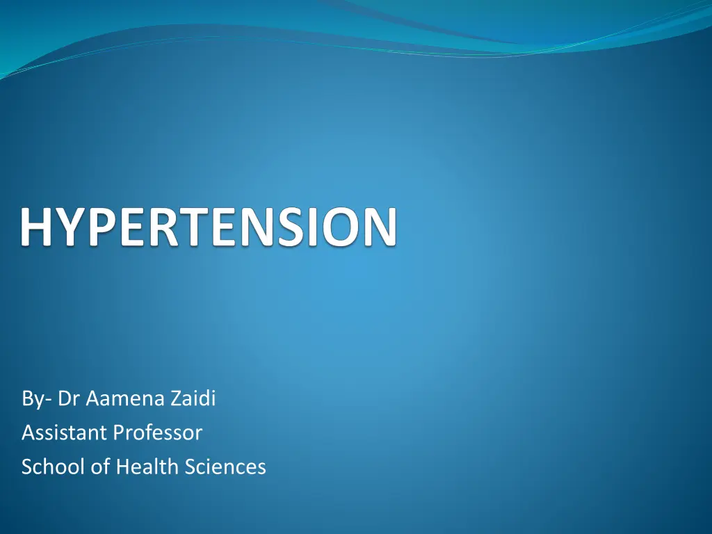 by dr aamena zaidi assistant professor school n.w