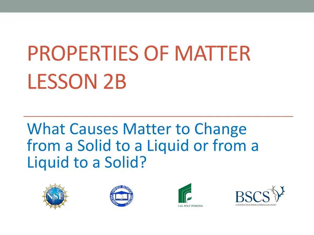properties of matter lesson 2b n.w